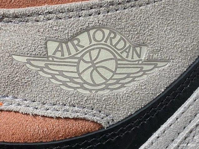 1st Kicks Shoes Retro 555088-018 Grey Jordan 1 OG Neutral High Air 0703